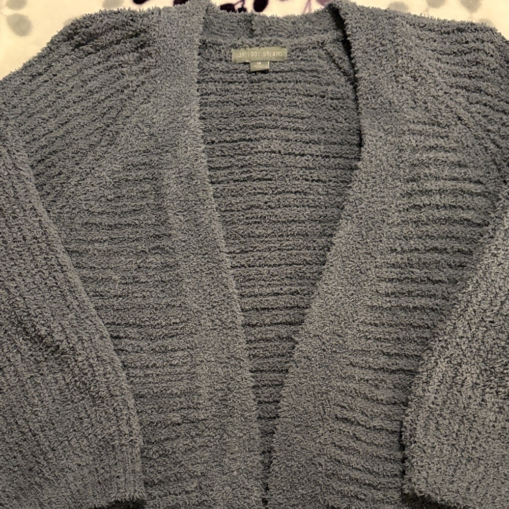Barefoot Dreams Slate Gray/Bluish green Women's Cardigan